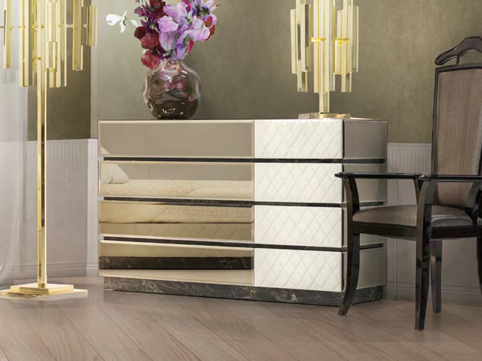 ROYAL - Mirrored glass chest of drawers _ formitalia luxury group